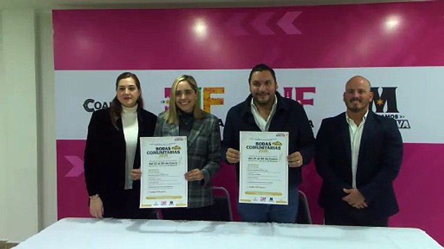 Invitan a participar en bodas comunitarias de Monclova