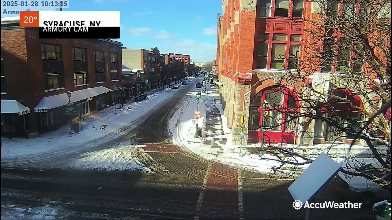 Cold front brings snow and gusty winds to the Northeast