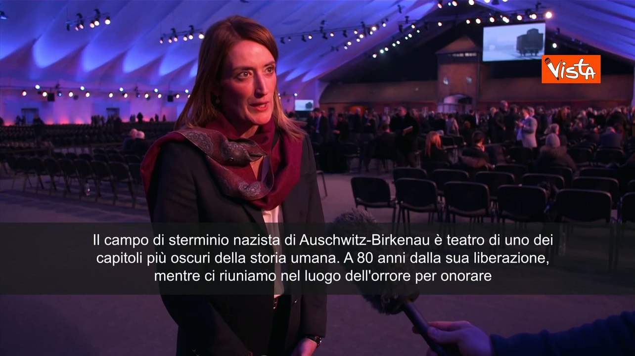 Giorno Memoria, Metsola: "Auschwitz tra capitoli pi? oscuri della storia umana"