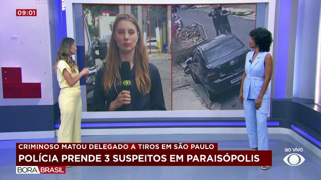 Polícia prende três suspeitos de envolvimento na morte de delegado em SP