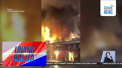 Restaurant sa Macapagal Boulevard, nasunog | Unang Balita