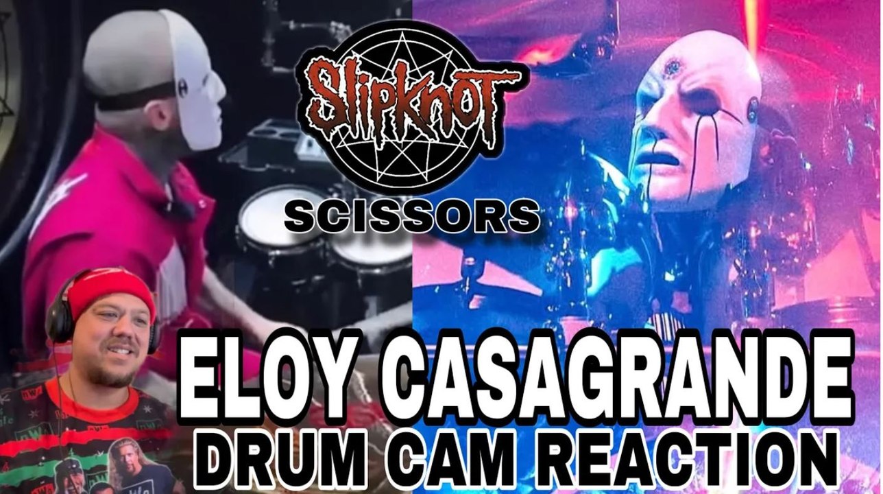 Slipknot Eloy Casagrande Scissors Drum Cam Reaction #slipknot