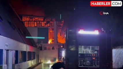 Bursa'da Tekstil Fabrikasında Yangın Çıktı