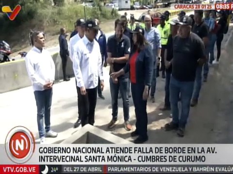 Gobierno nacional rehabilita avenida intervecinal de Santa Mónica en Caracas