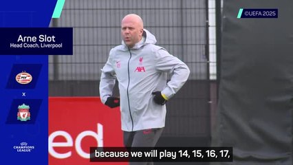 'No difference between first and second' - Slot to rest nine players for PSV trip