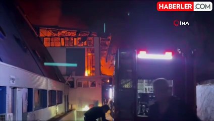 Bursa'da Tekstil Fabrikasında Yangın Çıktı