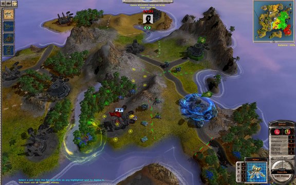 Massive Assault Network 2 (TBS): map V6 Demo, playing on Linux against human: defeat