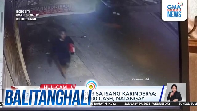 2 lalaki, nanloob sa isang karinderya; TV, speaker, at P500 cash, natangay | Balitanghali