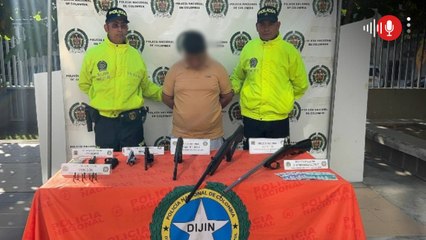 Cayó 'El Paisa' presunto delincuente encargado del almacenamiento de armas del Clan del Golfo