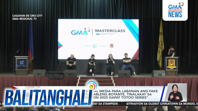 Pagiging mapanuri sa social media para labanan ang fake news at pagiging responsableng botante, tinalakay sa GMA Masterclass - Eleksyon 2025 Dapat Totoo Series | Balitanghali