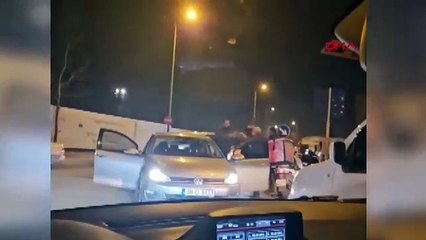 İstanbul - Sancaktepe'de yol kavgası kamerada