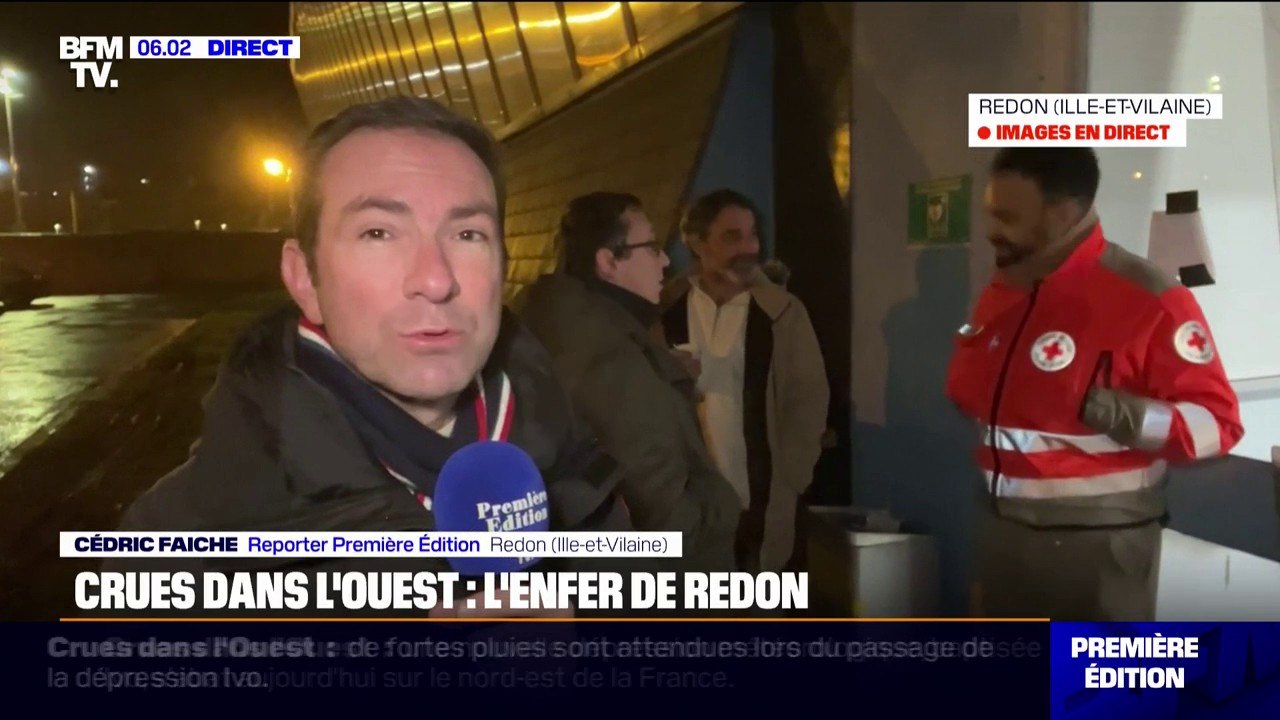 Crues dans l’Ouest:  “On a été obligés de quitter le logement car l’eau est montée très vite”, témoigne un habitant de Redon (Ille-et-Vilaine)