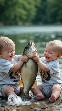 Babies Fishing 🎣 #fishing #fish #babies #ViralVideos #foryoupageviralシ #Everyone #foryouシ #Trending