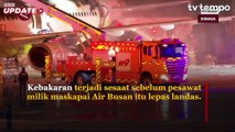 Pesawat Terbakar Jelang Lepas Landas di Busan Korea Selatan