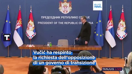 Serbia: le dimissioni del premier potrebbero forzare elezioni anticipate, le opposizioni protestano