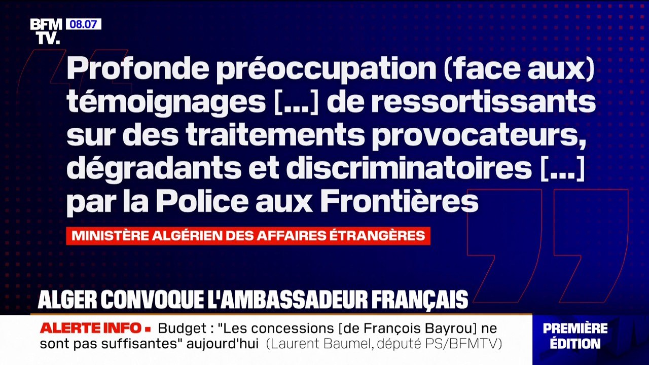 L'Algérie dénonce des "traitements dégradants" d'Algériens à Roissy et Orly, l'ambassadeur convoqué