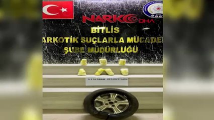 Otomobilin lastiğinden çıkan uyuşturucuya 2 tutuklama