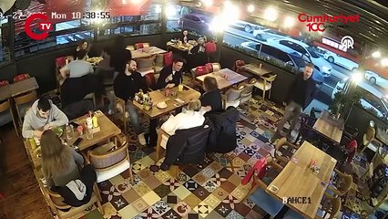 Kadıköy'de restorana torpil atılması anbean kamerada