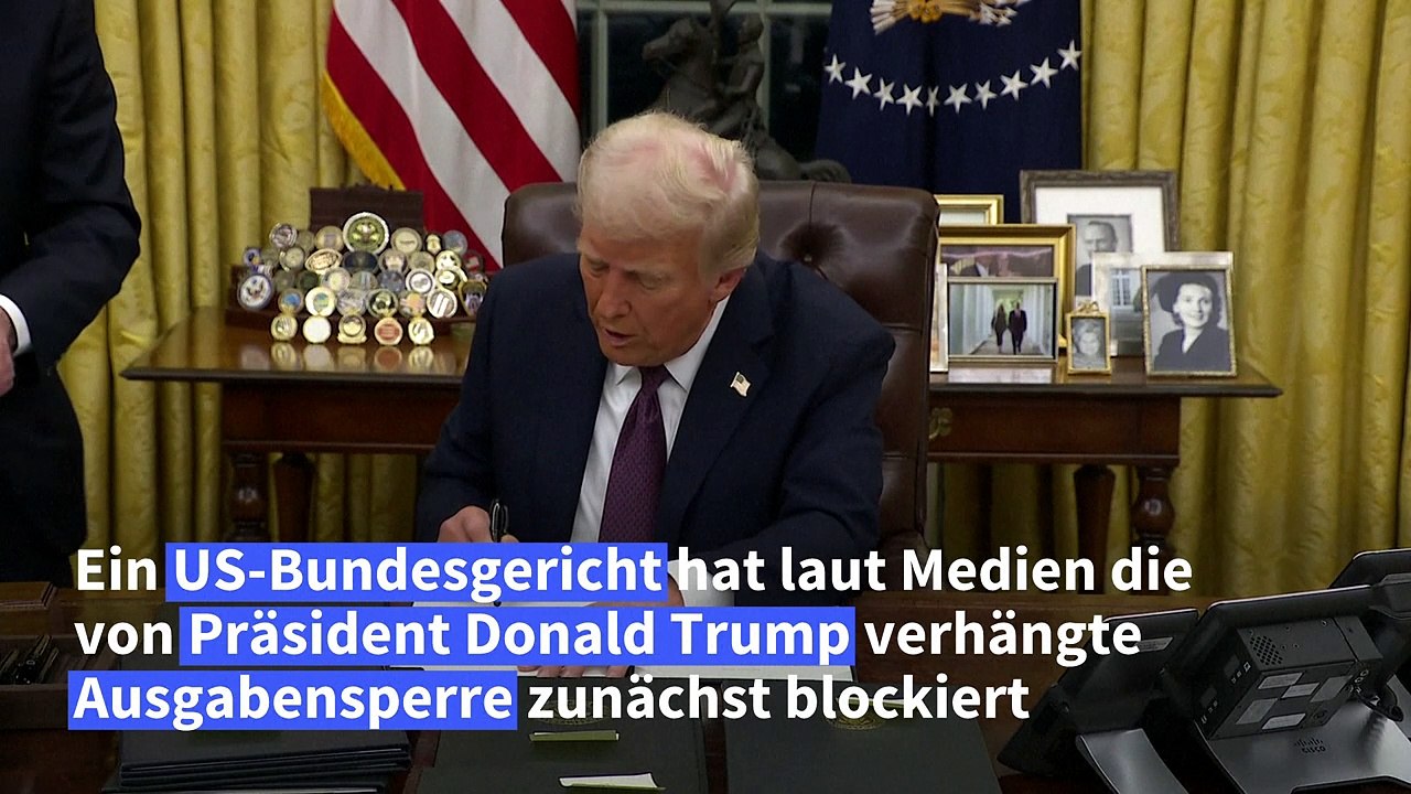US-Gericht setzt von Trump verhängte Ausgabensperre aus