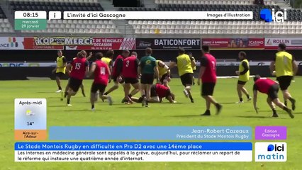 Jean Robert Cazeaux, président du Stade Montois Rugby