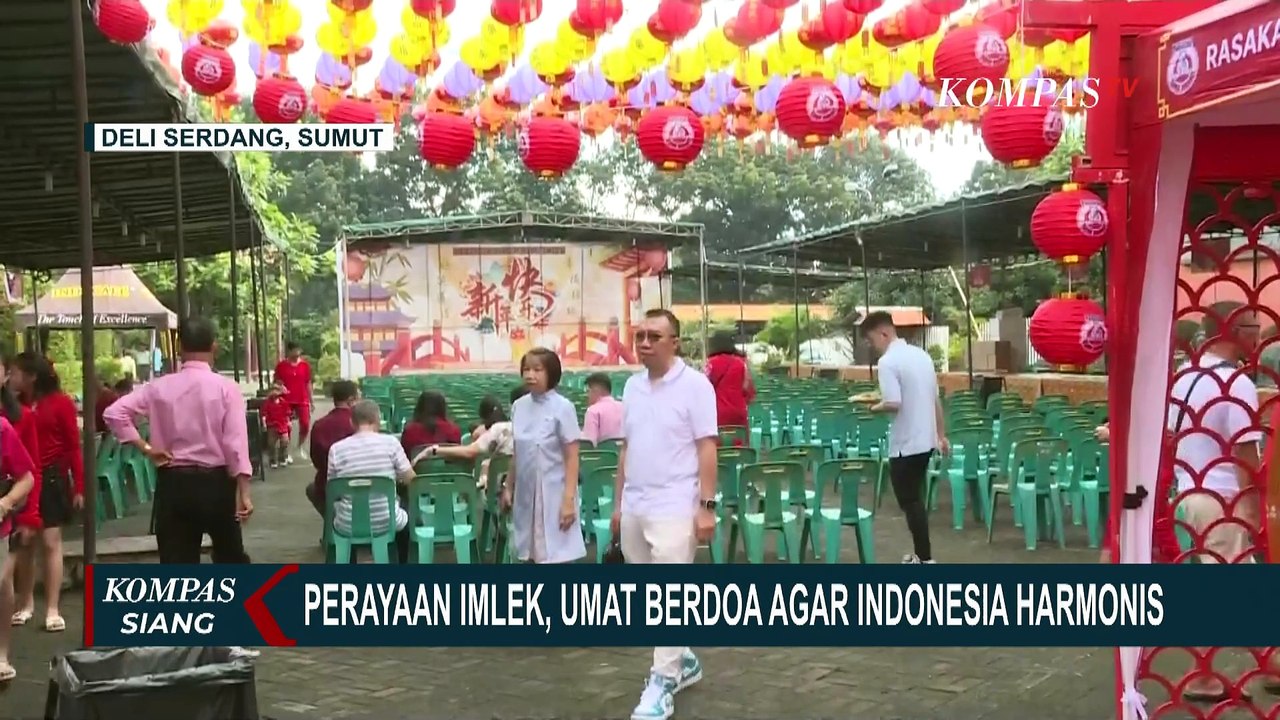 Kemeriahan Perayaan Imlek di Wihara Maitreya, Umat Berdoa Agar Indonesia Harmonis