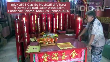 Suasana Imlek 2576 Cap Go Me 2025 di Vihara Tri Dharma Adipati, Jalan Agus Salim, Pontianak Selatan, Provinsi Kalimantan Barat, Rabu siang, 29 Januari 2025