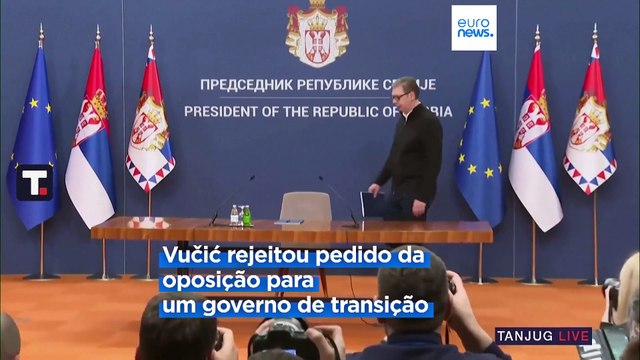 Presidente sérvio diz que demissão do primeiro-ministro pode levar a legislativas antecipadas