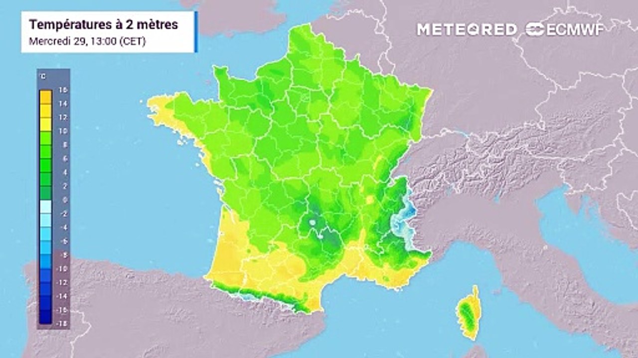 Températures en France