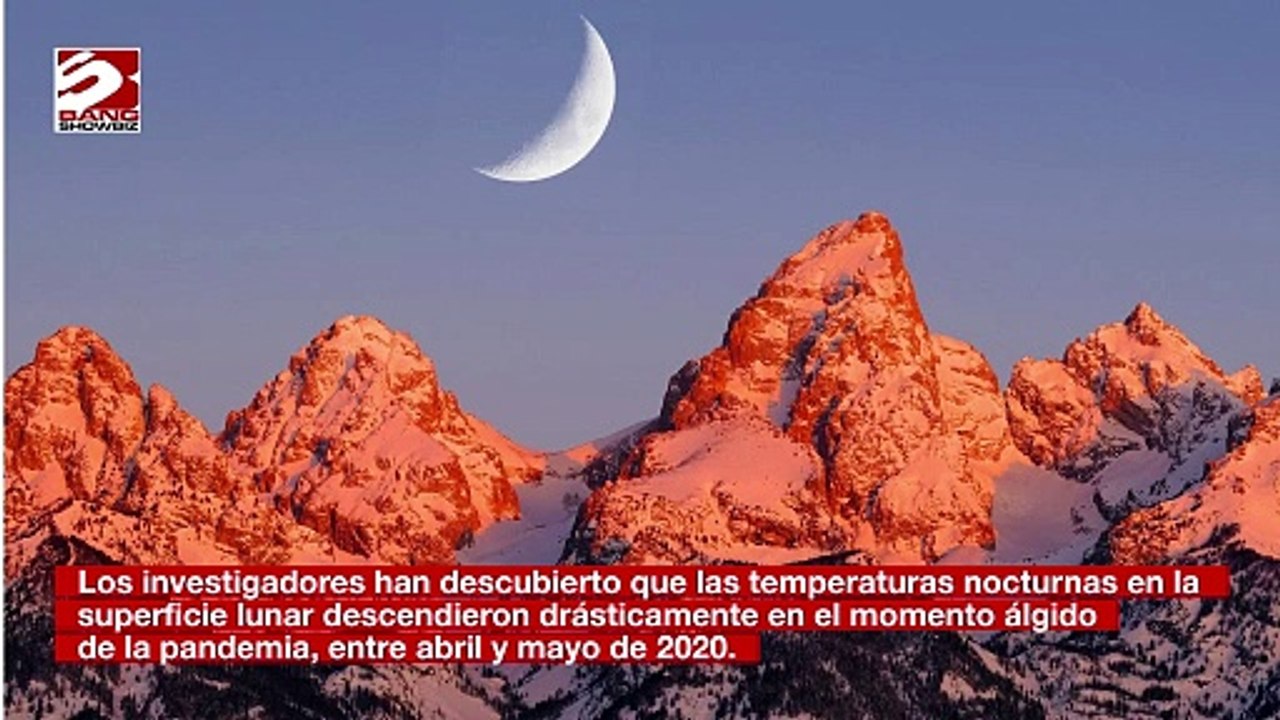 Las temperaturas en la Luna descendieron durante la pandemia del Covid