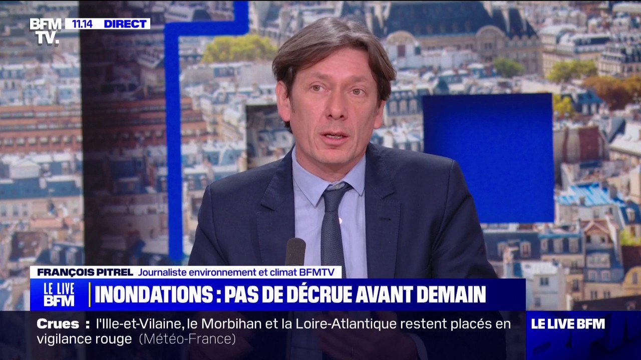 “1 degré supplémentaire, c’est 7% d’humidité en plus dans l’atmosphère”:  notre journaliste François Pitrel souligne le lien entre réchauffement du climat et hausse des précipitations en France