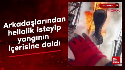 Diyarbakır'da cesur itfaiyeci ve arkadaşlarına başarı belgesi