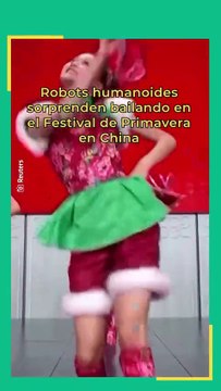 Robots humanoides sorprenden bailando en un festival de China