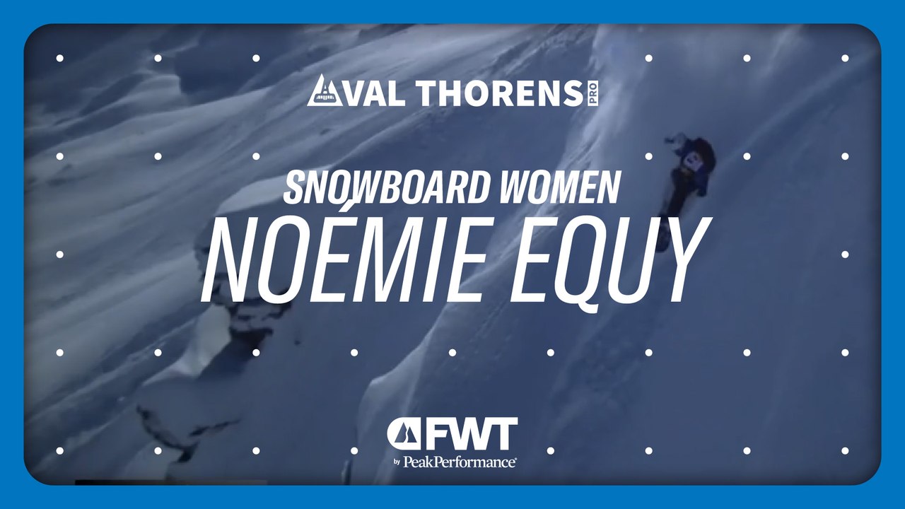 Noémie Equy Snowboard Women Second Place Run I 2025 Val Thorens Pro
