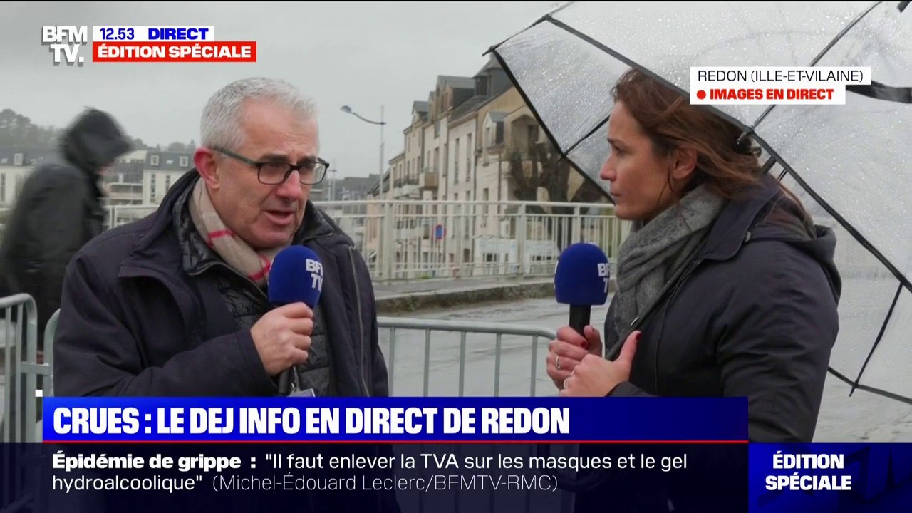 Crues dans l’Ouest: "La connexion SNCF entre Rennes et Quimper va être coupée à partir de 15h", annonce le président de Redon Agglomération
