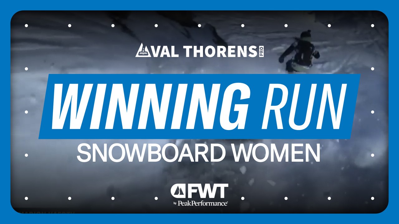 Marion Haerty Snowboard Women Winning Run I 2025 Val Thorens Pro