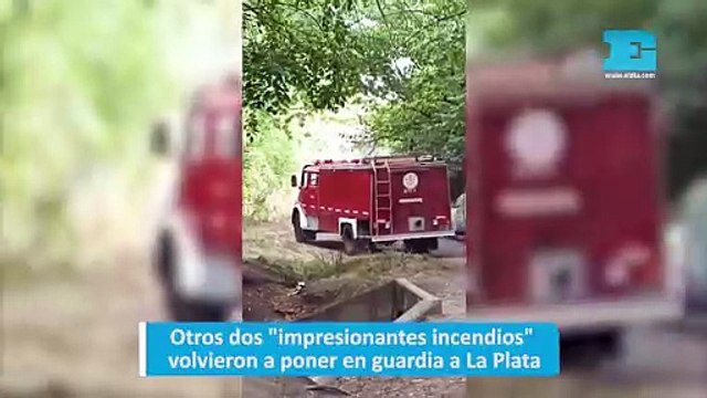 Otros dos impresionantes incendios volvieron a poner en guardia a La Plata