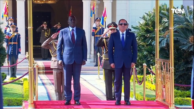 الرئيس السيسي يستقبل الرئيس ويليام روتو رئيس جمهورية كينيا بقصر الاتحادية