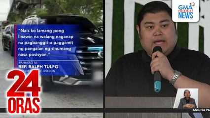 Rep. Ralph Tulfo, humingi ng paumanhin sa pagdaan ng sasakyan niya sa EDSA busway | 24 Oras