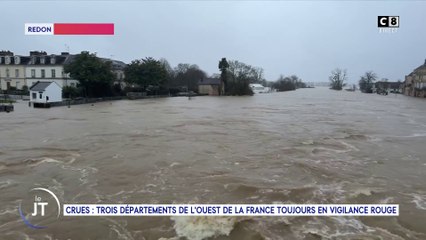 JT du 29 janvier : Crues, trois départements de l'ouest de la France toujours en vigilance rouge !