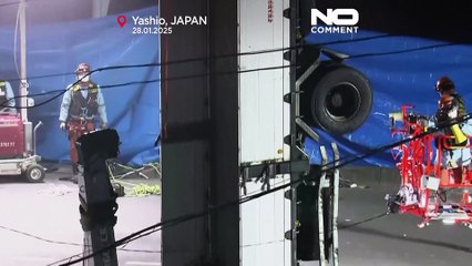 Riesenschlagloch: Lkw in Japan vom Erdboden verschluckt