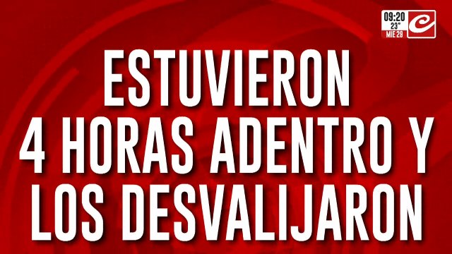 Delincuentes ingresaron a una vivienda, maniataron a sus ocupantes y los desvalijaron