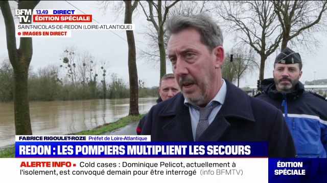 Crues en Loire-Atlantique: On n'a pas encore atteint le pic , alerte le préfet Fabrice Rigoulet-Roze