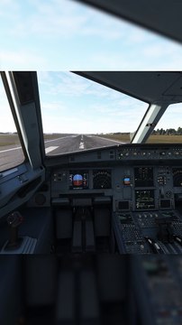 Cockpit View Takeoff Orbit A320neo at Stansted International Airport (EGSS), London, United Kingdom