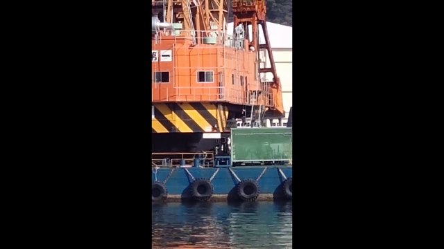 浚渫工事1 グラブ浚渫 #浚渫工事 #グラブ浚渫