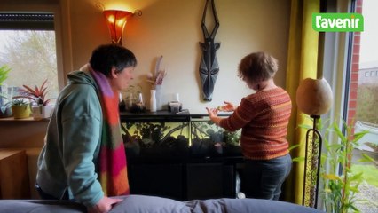 Valérie collectionne cloportes et mille-pattes à Hotton