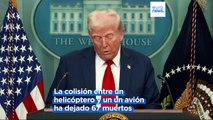 Trump cuestiona el papel del piloto del helicóptero y del control aéreo y culpa a Biden