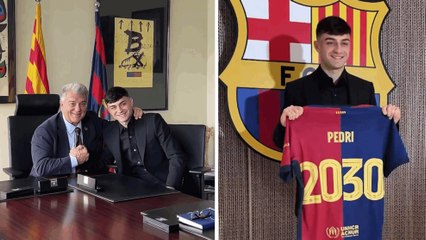 Pedri renueva su contrato con Barcelona hasta 2030