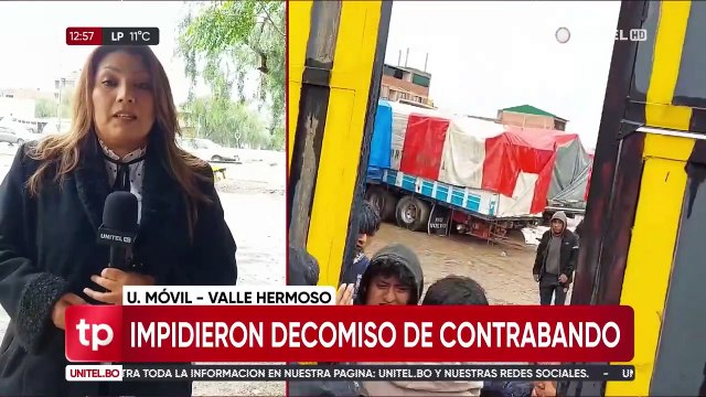 Presuntos contrabandistas impiden el decomiso de al menos ocho camiones en Cochabamba