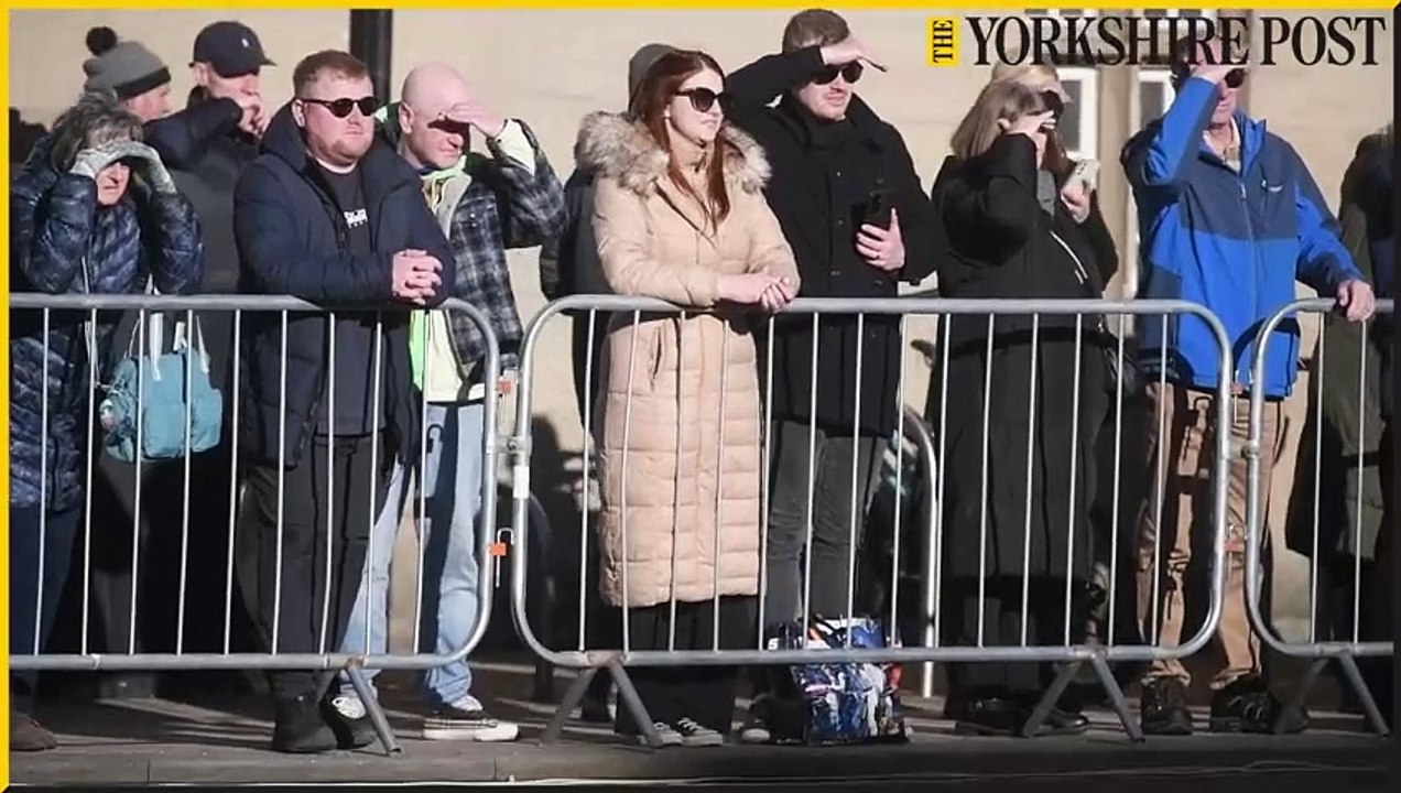 John Prescott's funeral in Hull with attendees such as Tony Blair and Gordon Brown