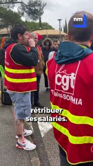 Les salariés de Thalès en colère à Valbonne